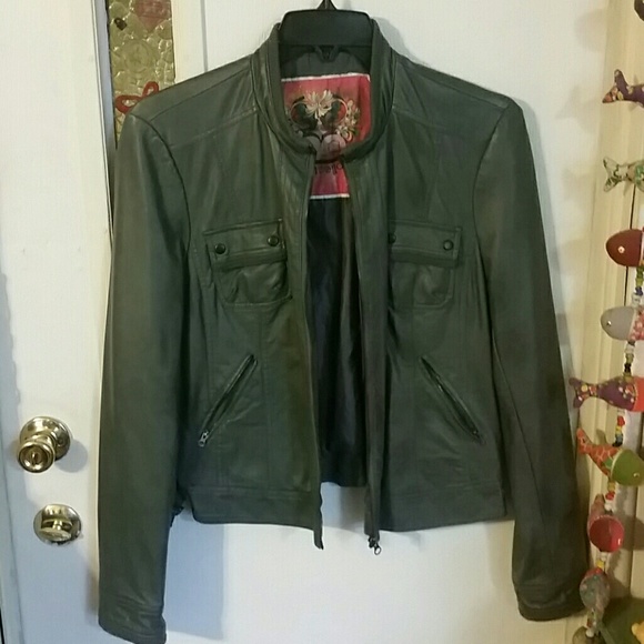 Jackets & Blazers - Vegan leather bomber